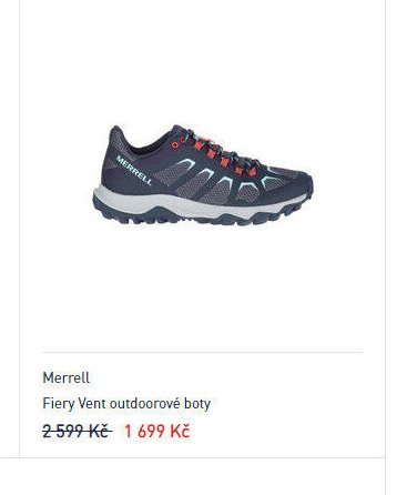 MERRELL Fiery Vent outdoorové boty