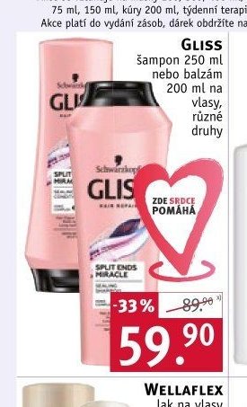 Gliss šampon 250 ml nebo balzám 200 ml