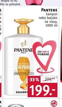 Pantene šampon nebo balzám na vlasy, 1000 ml