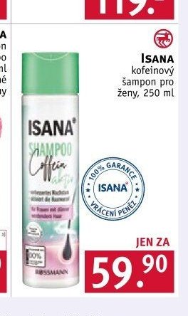 Isana kofeinový šampon pro ženy, 250 ml