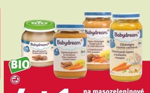 Babydream masozeleninové příkrmy ve skle