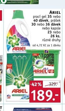 Ariel prací gel/kapsle