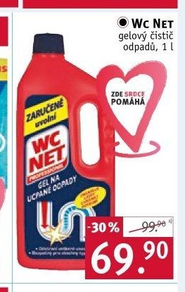 WC NET gelový čistič odpadů