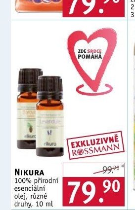 NIKURA 100% přírodní esenciální olej