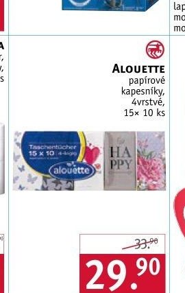 ALOUETTE papírové kapesníky