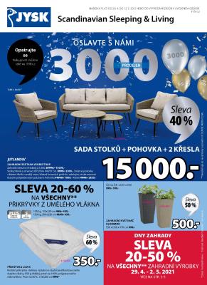 aktuální leták Jysk 29.4.2021-12.5.2021