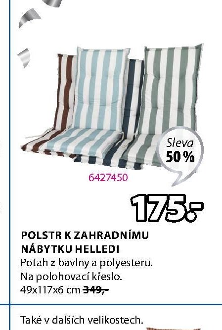 POLSTR K ZAHRADNÍMU NÁBYTKU HELLEDI