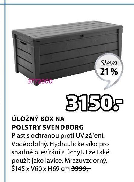 ÚLOŽNÝ BOX NA POLSTRY SVENDBORG