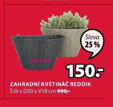 ZAHRADNÍ KVĚTINÁČ REDDIK