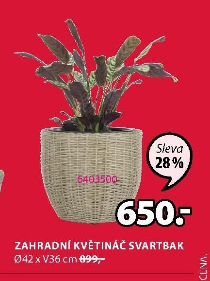 ZAHRADNÍ KVĚTINÁČ SVARTBAK