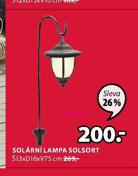 Solární lampa SOLSORT