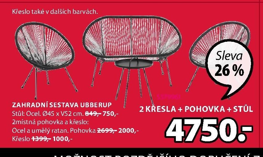 Zahradní sestava UBBERUP
