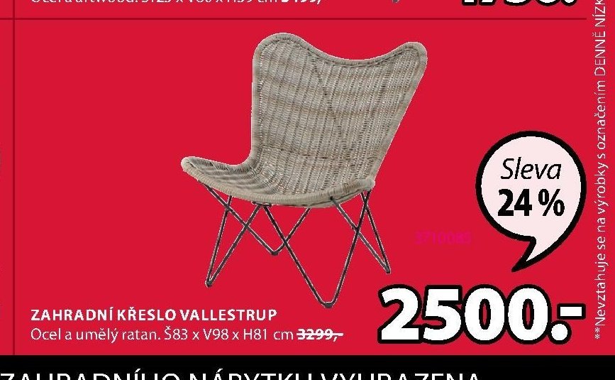 Zahradní křeslo VALLESTRUP