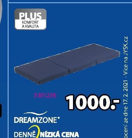 DREAMZONE SKLÁDACÍ MATRACE PLUS F10