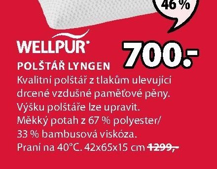 WELLPUR POLŠTÁŘ LYNGEN