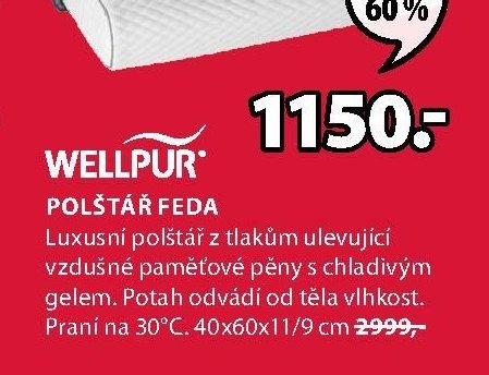 WELLPUR POLŠTÁŘ FEDA