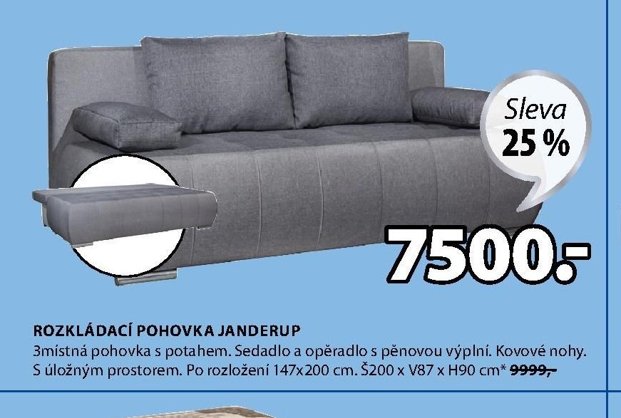 ROZKLÁDACÍ POHOVKA JANDERUP