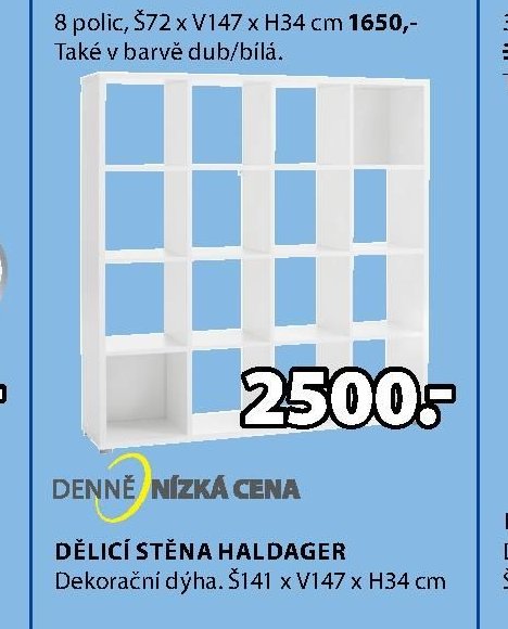 DĚLICÍ STĚNA HALDAGER