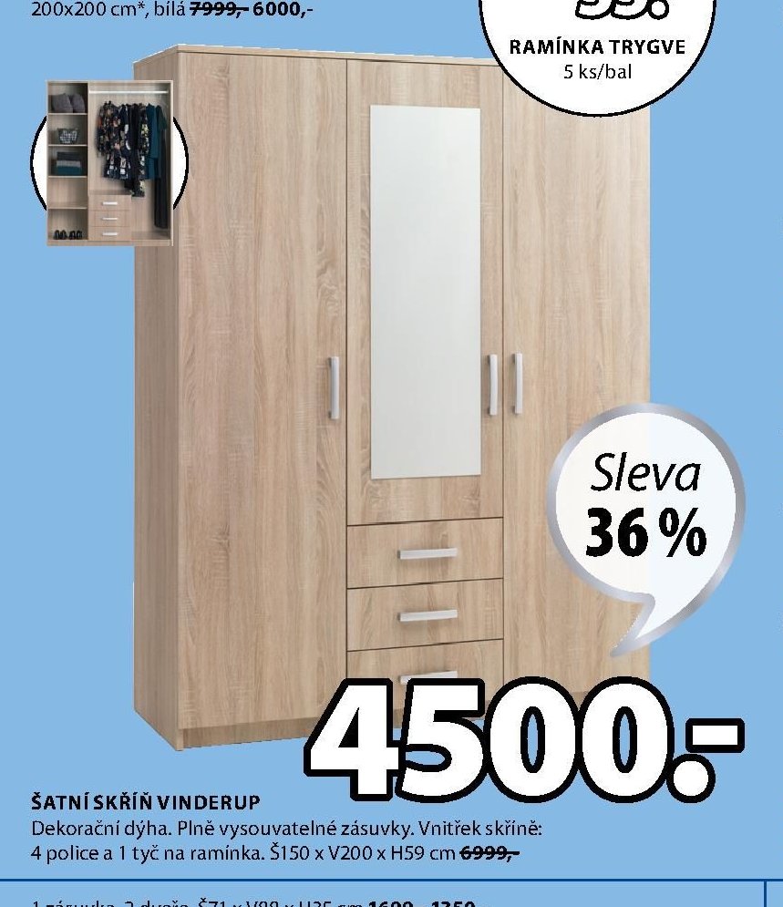 ŠATNÍ SKŘÍŇ VINDERUP