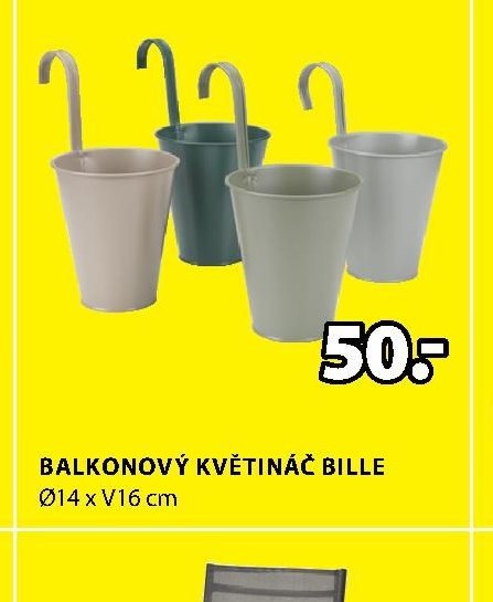 Balkonový květináč BILLE