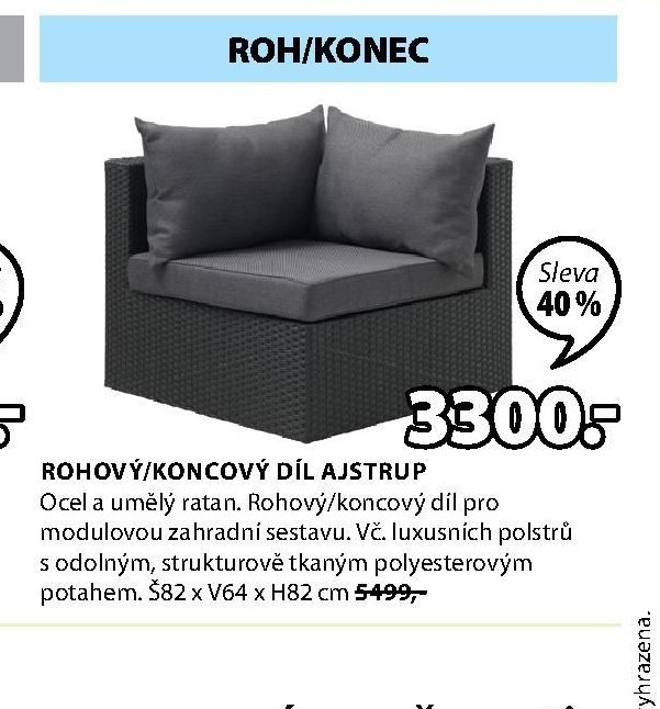 ROHOVÝ/KONCOVÝ DÍL AJSTRUP