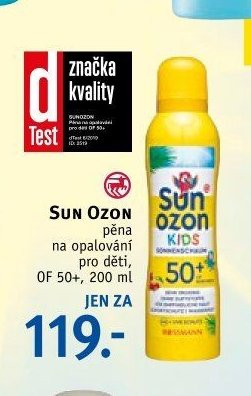 SUN OZON pěna na opalování pro děti, 200 ml