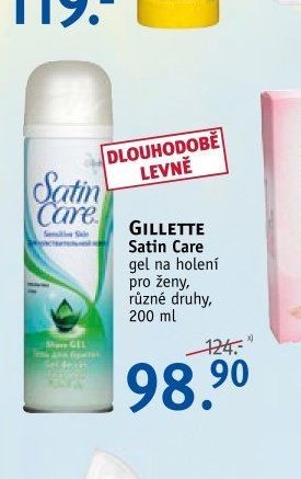 GILLETTE Satin Care gel na holení, 200 ml