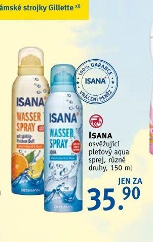 ISANA WASSER SPRAY pleťový aqua sprej, 150 ml