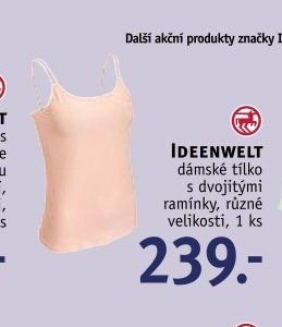 IDEENWELT dámské tílko s dvojitými ramínky