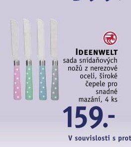 IDEENWELT sada snídaňových nožů z nerezové oceli
