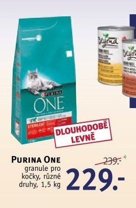 PURINA ONE granule pro kočky, 1,5 kg