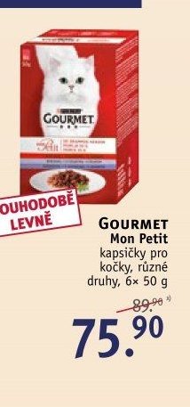 GOURMET Mon Petit kapsičky pro kočky, 6x 50 g
