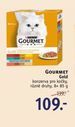 GOURMET Gold konzerva pro kočky, 8x 85 g