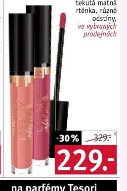 MAX FACTOR tekutá matná rtěnka
