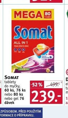 Somat tablety - ROSSMANN drogerie aktualniletaky.eu