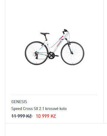 GENESIS Speed Cross SX 2.1 krosové kolo