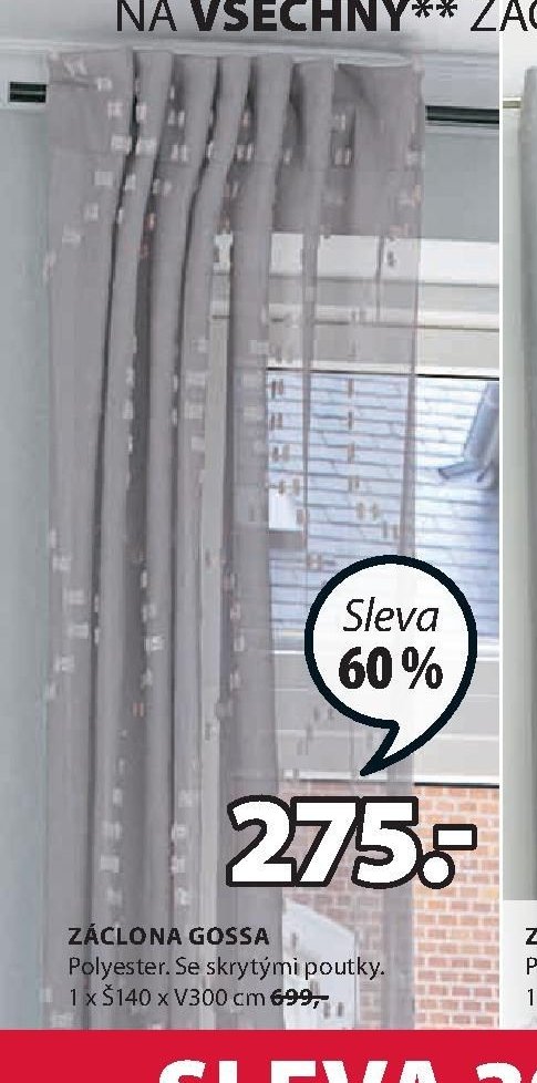 ZÁCLONA GOSSA