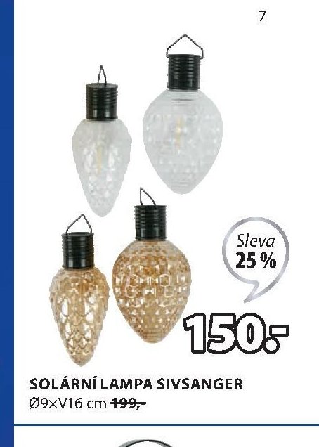 Solární lampa SIVSANGER