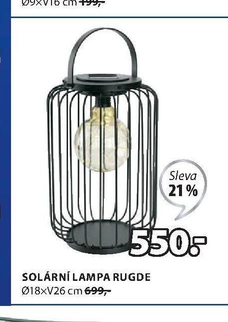 Solární lampa RUGDE