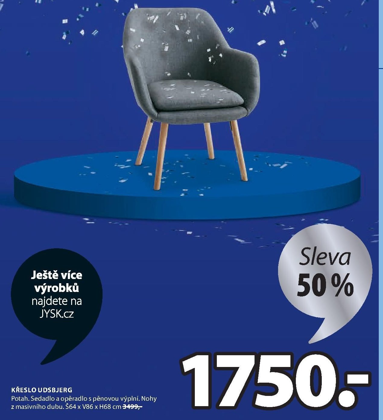 Křeslo UDSBJERG - Jysk aktualniletaky.eu