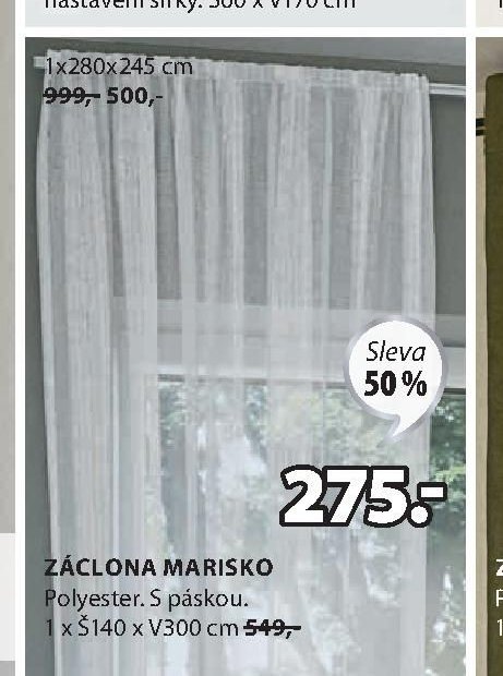 ZÁCLONA MARISKO