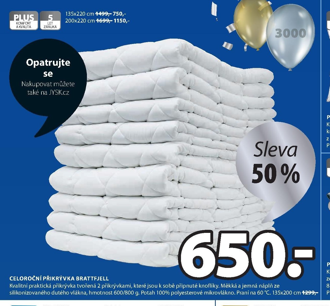 Celoroční přikrývka BRATTFJELL