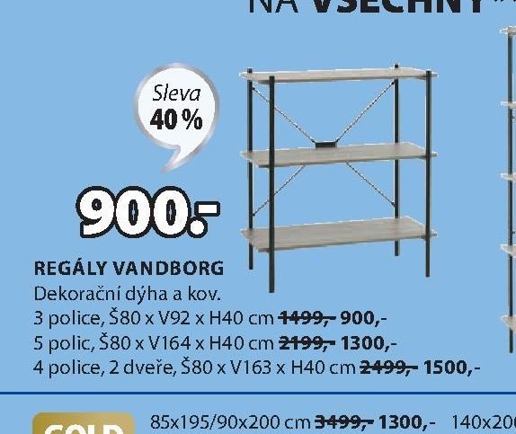 REGÁLY VANDBORG - Jysk aktualniletaky.eu