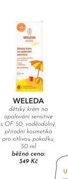 WELEDA dětský krém na opalování sensitive s OF 50