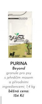 PURINA Beyond granule pro psy s jehněčím masem a přírodními ingrediencemi, 1,4 kg