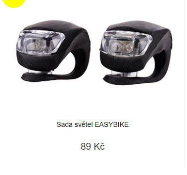 Sada světel EASYBIKE