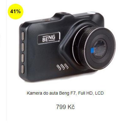 Kamera do auta Beng F7, Full HD, LCD