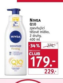 Nivea Q10 tělové mléko