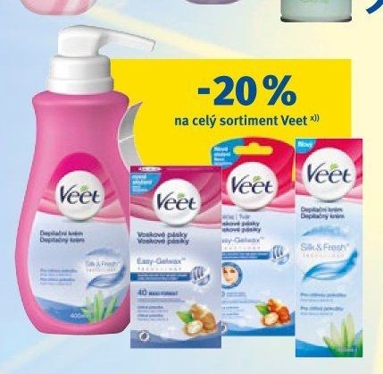 Veet depilační krém a voskové pásky