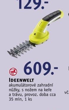 Ideenwelt akumulátorové zahradní nůžky